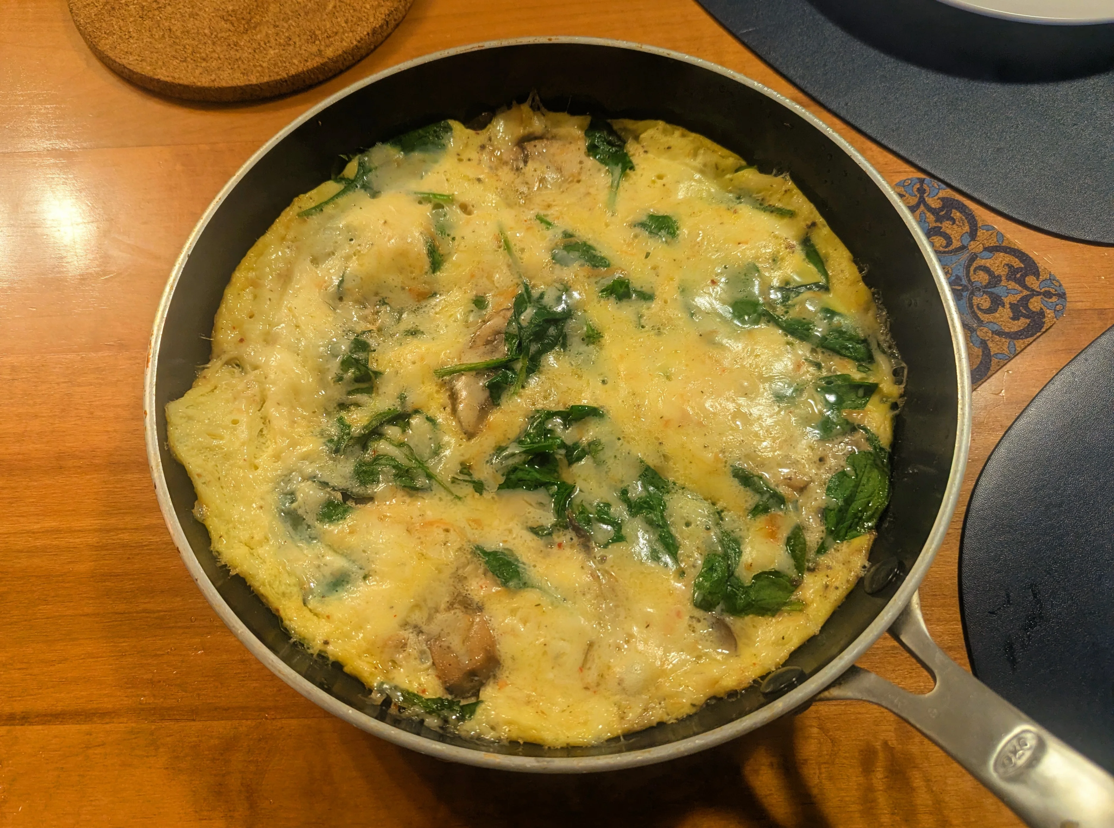 Mushroom, Spinach & Cheese Omelette